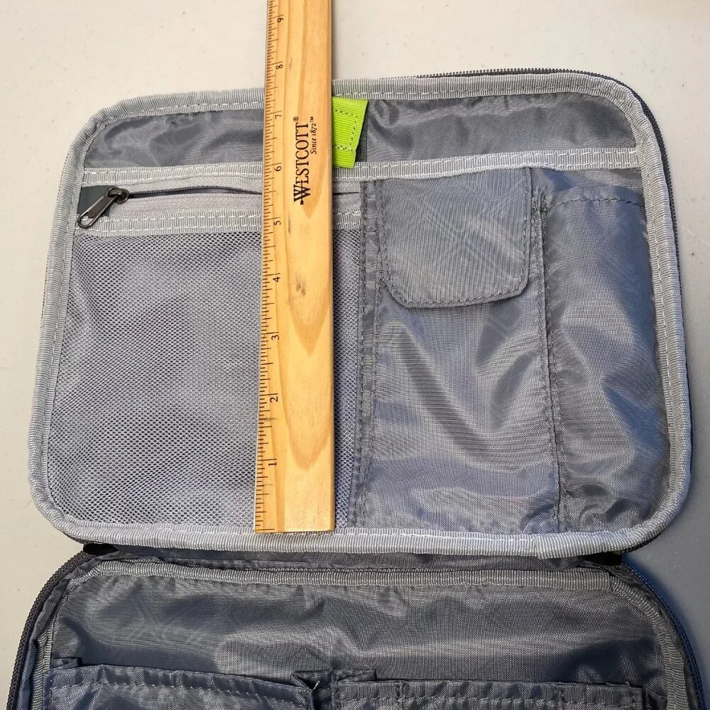 Eagle Creek ETool Organizer Pro Zip Pouch Stone Grey/Strobe (Gray) ExcellentCond